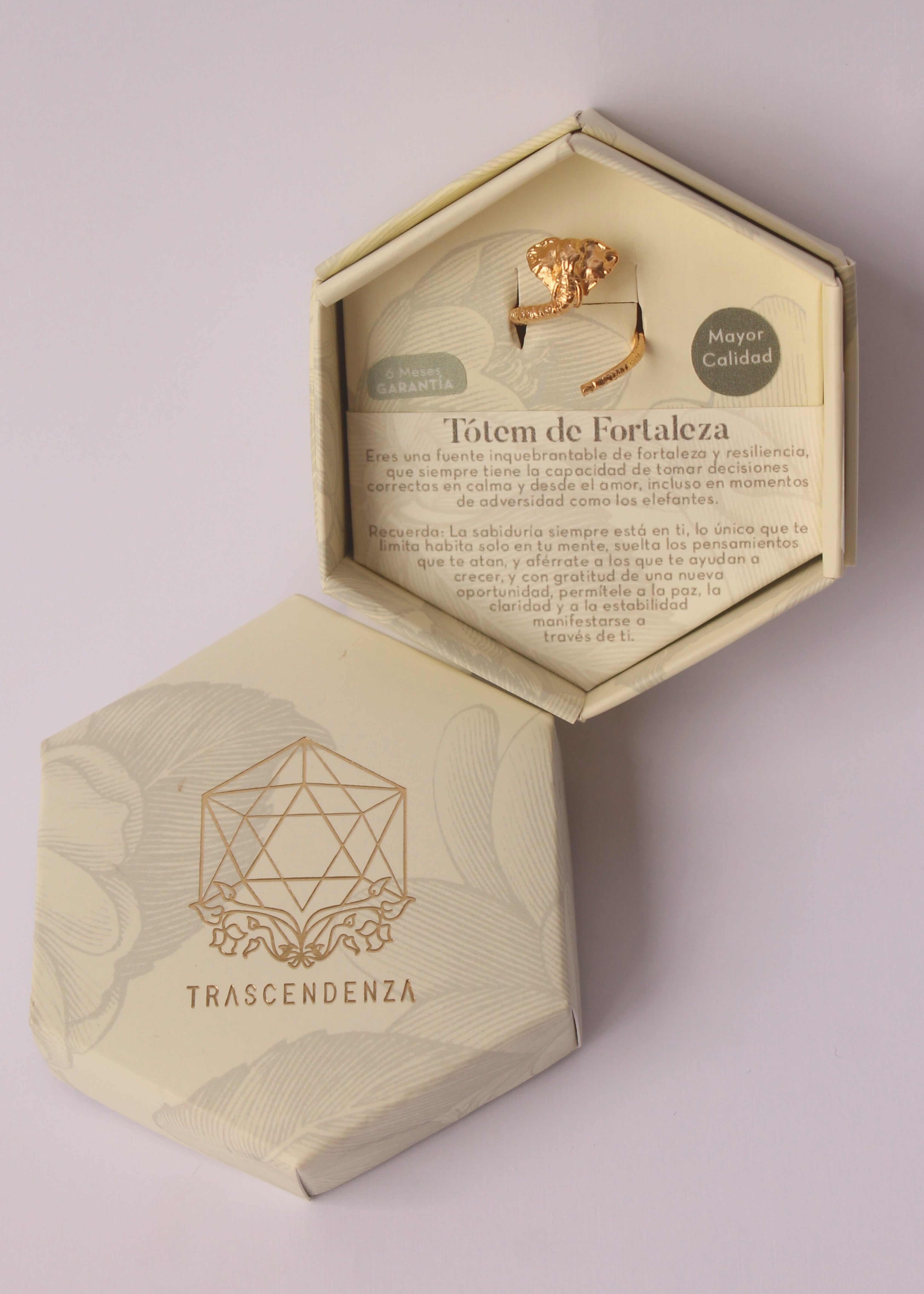 Anillo Elefante Tótem Fortaleza