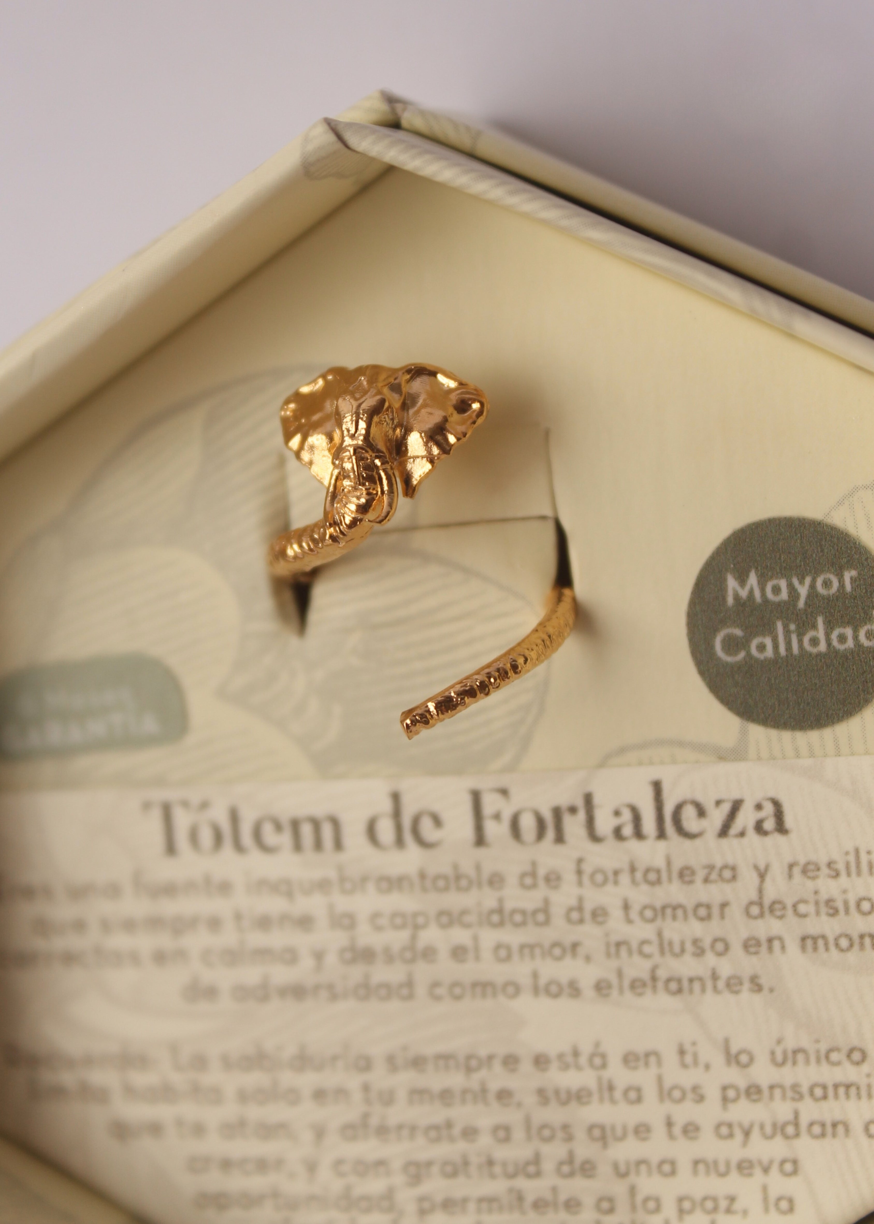 Anillo Elefante Tótem Fortaleza