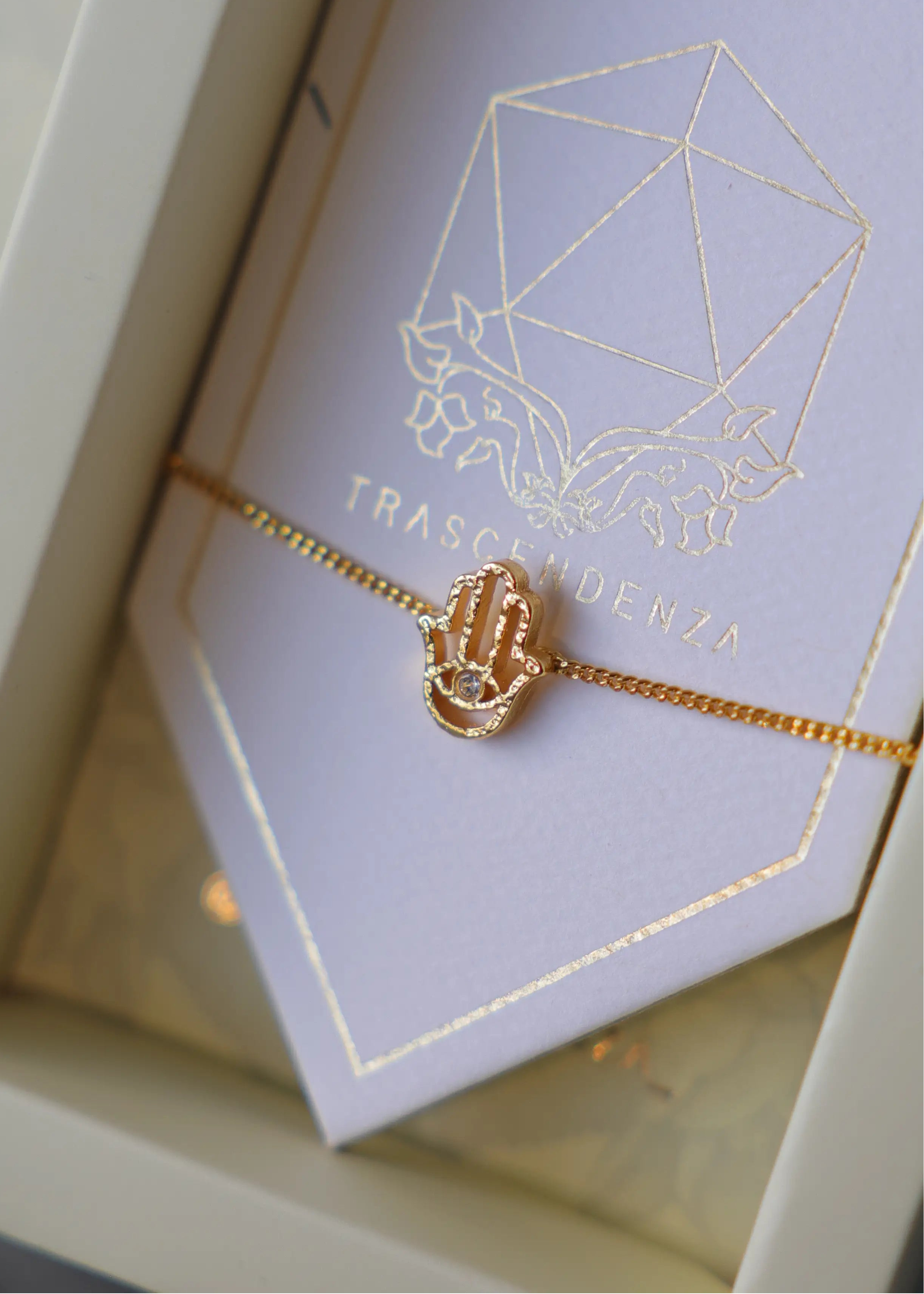 Pulsera Mano Hamsa con Piedra