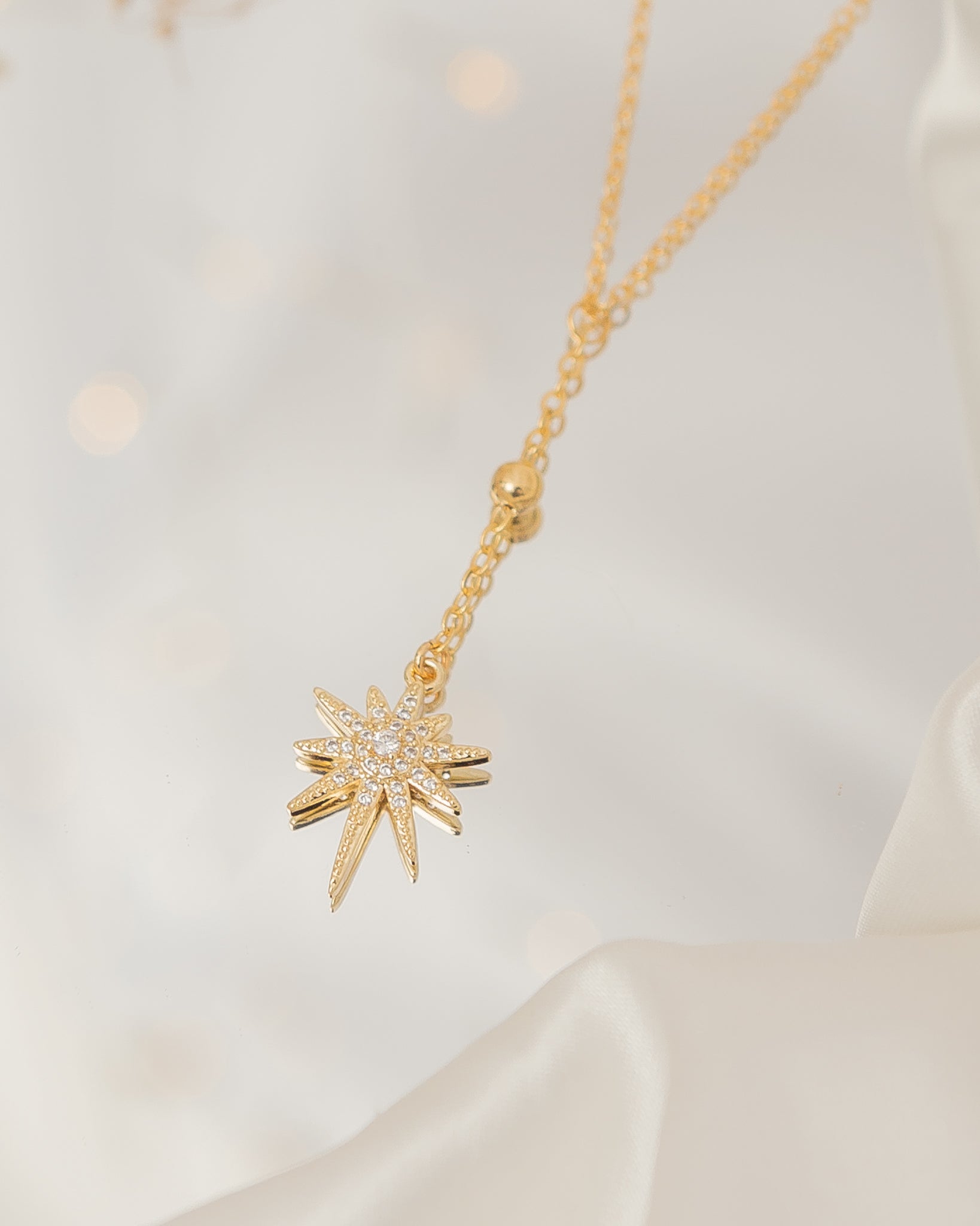 Juego Brújula Estelar (Set Collar + Aretes)