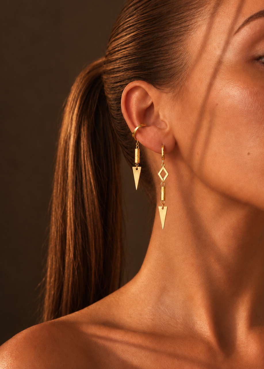 Set x2 Earcuffs + Pendientes: Equilibrio