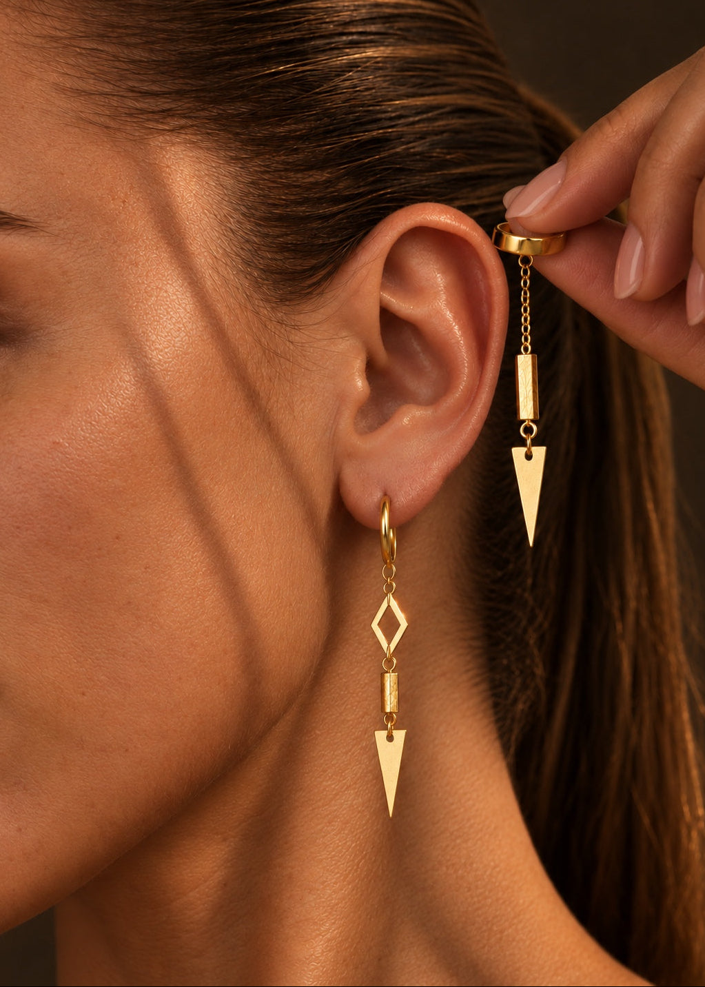 Set x2 Earcuffs + Pendientes: Equilibrio