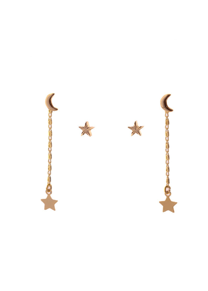 Set de 2 Topos minis Luna Estrella