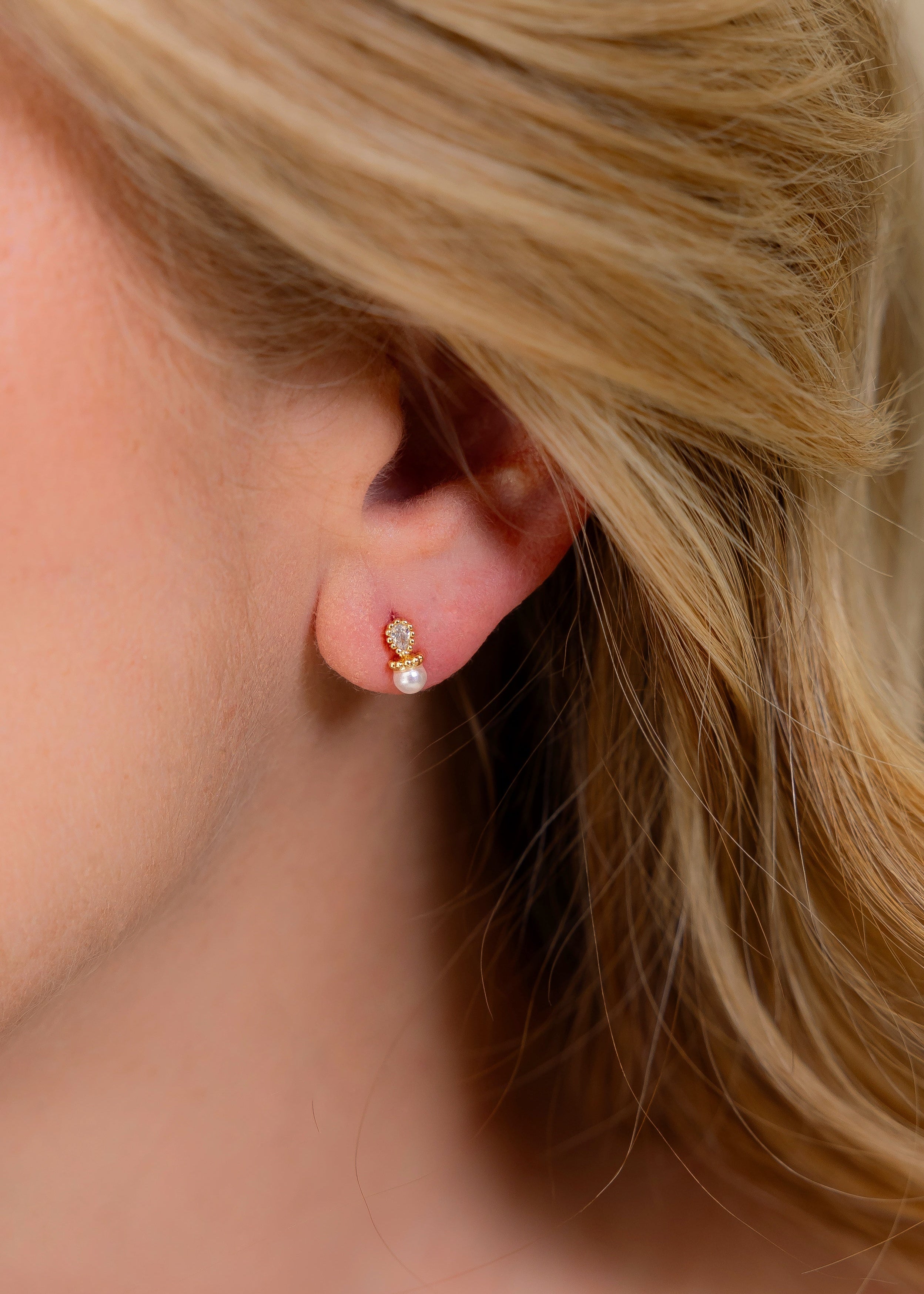 Aretes Topos Minis: Flor de Lotto (Set x 3)