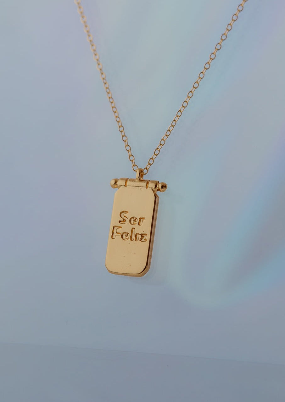 Set x2 Collares Intercambiables "Ser Feliz"