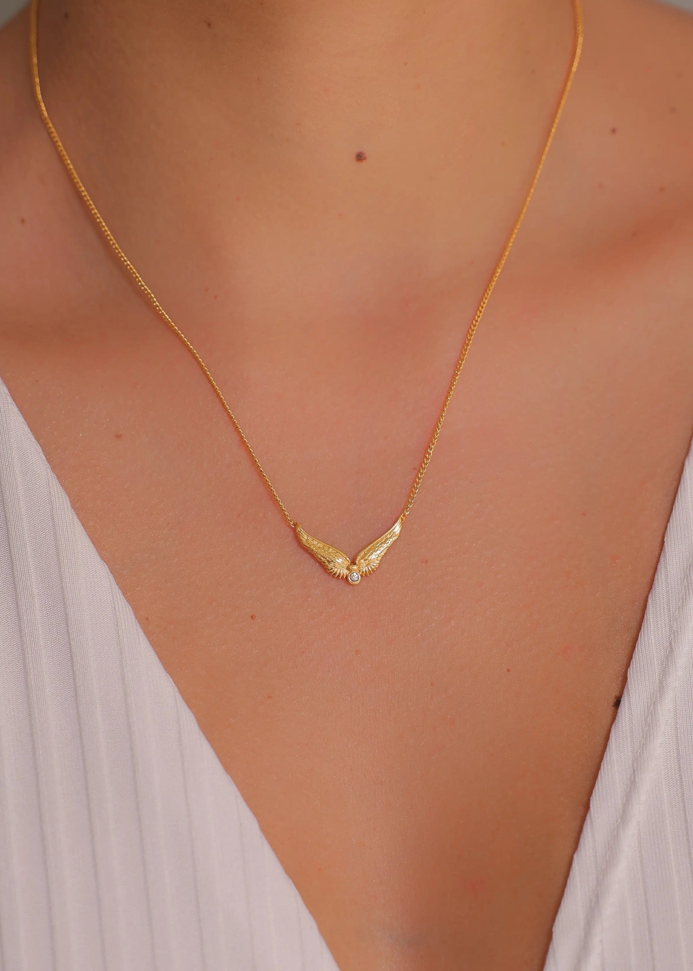 Collar Ángel Eternidad Oro