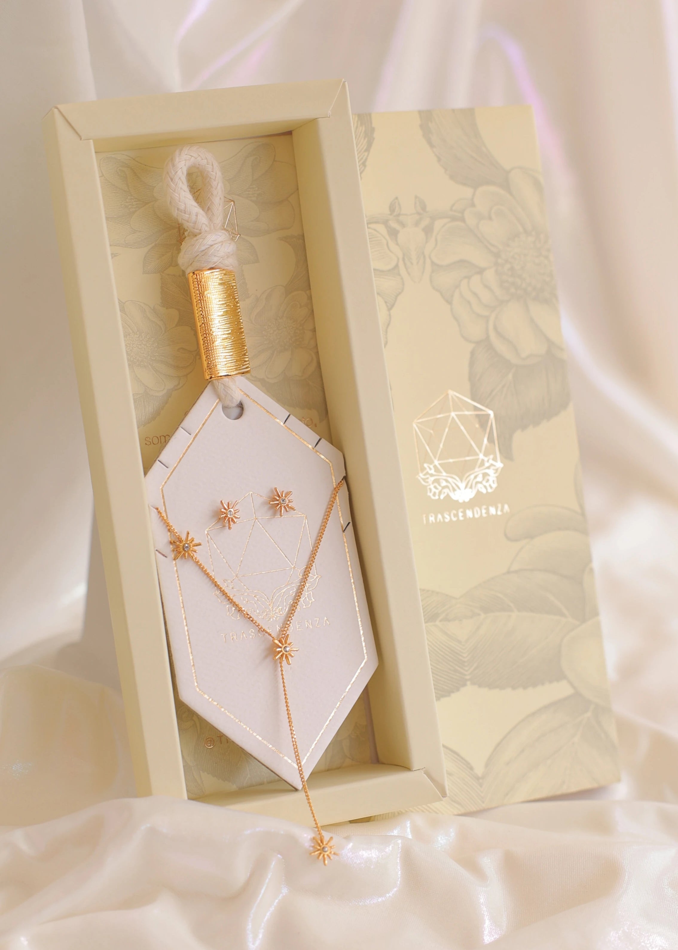 Set x2 Constelaciones Oro (Juego Collar + Aretes)