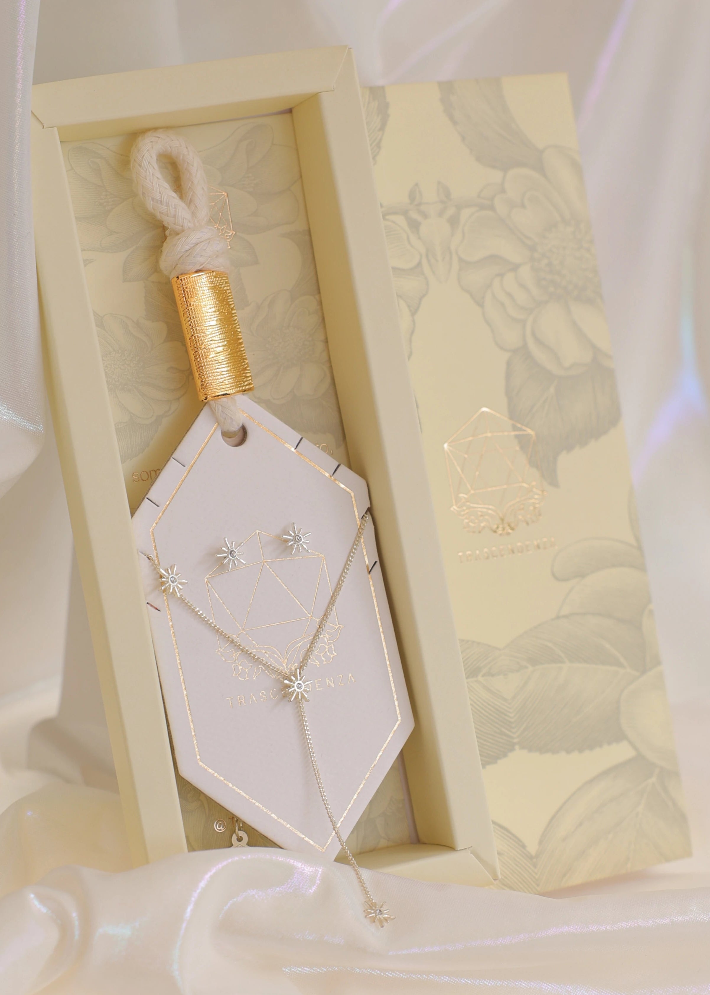 Set x2 Constelaciones Plata (Juego Collar + Aretes)