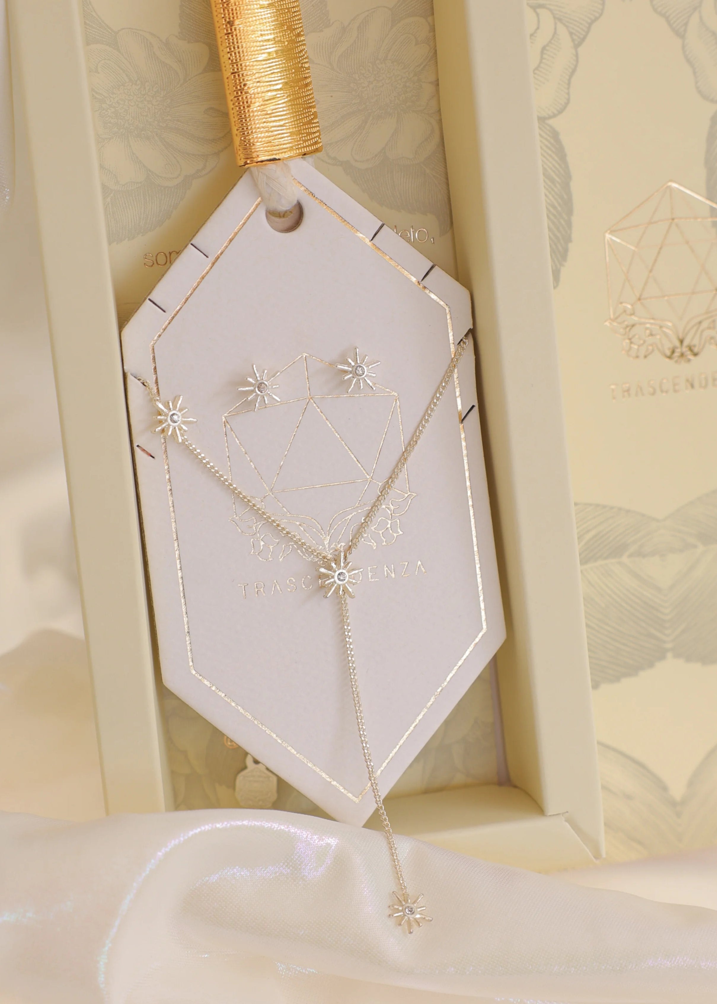 Set x2 Constelaciones Plata (Juego Collar + Aretes)