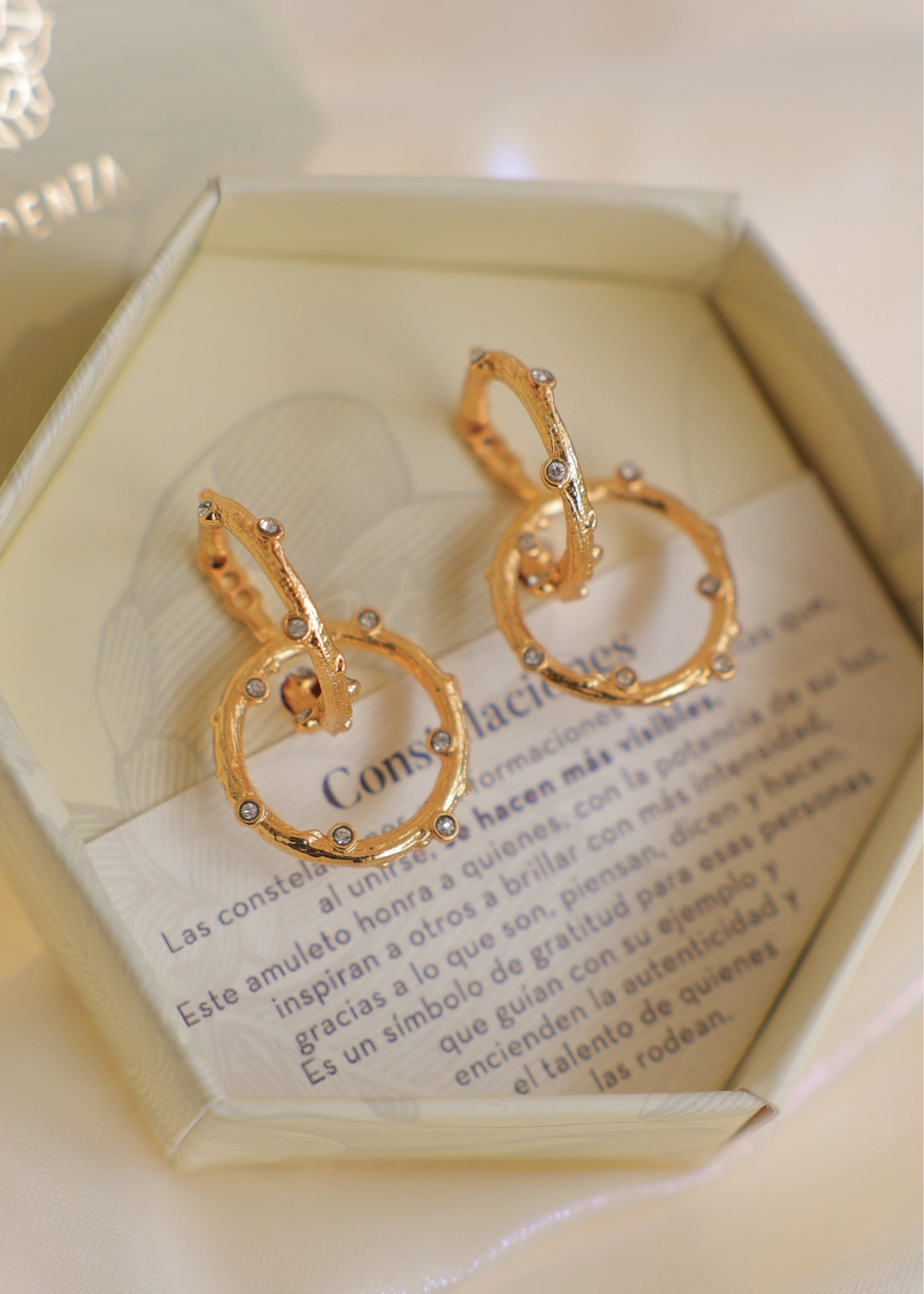 Candongas Intercambiables: Constelaciones Oro