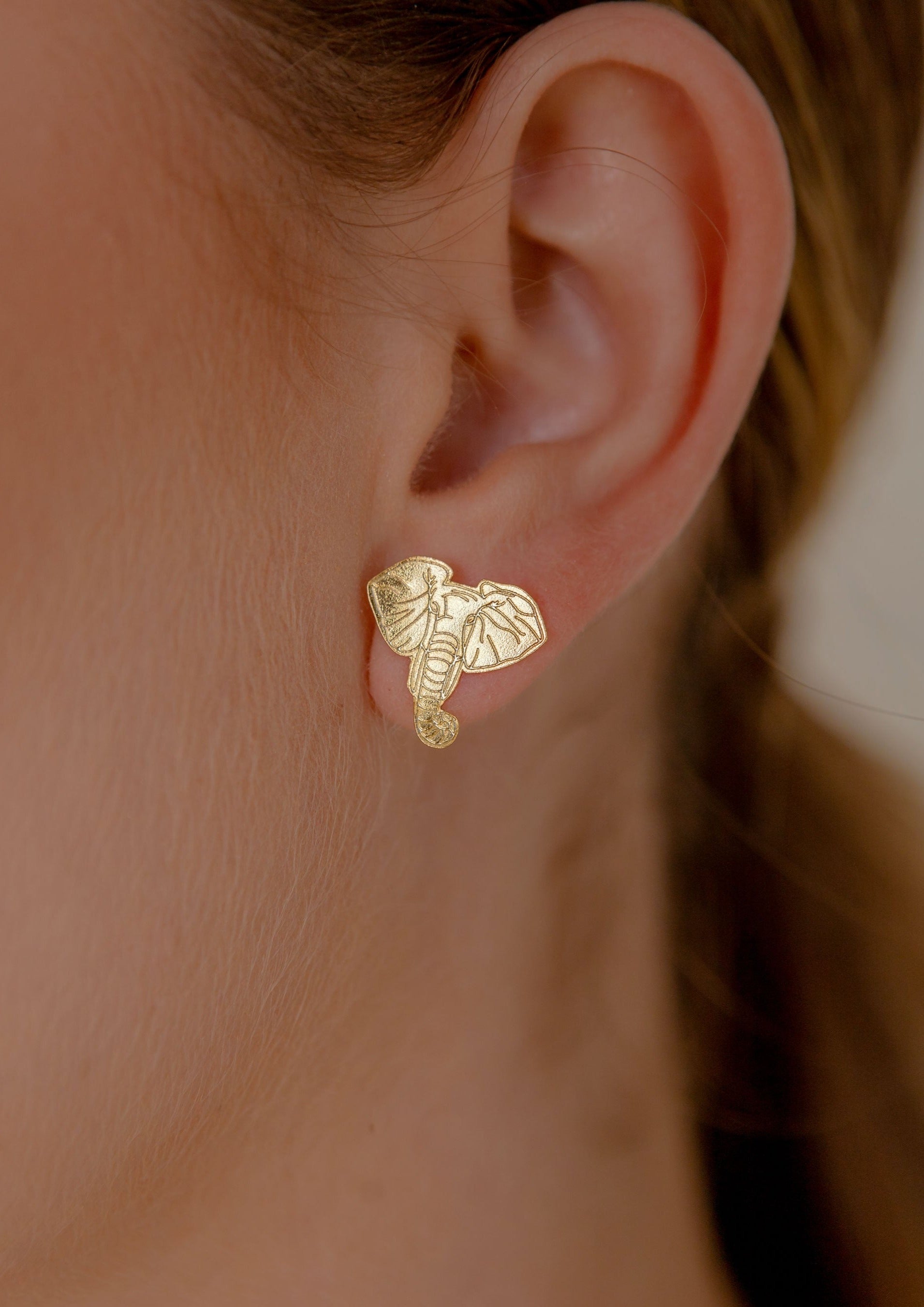 Aretes Elefante Gold