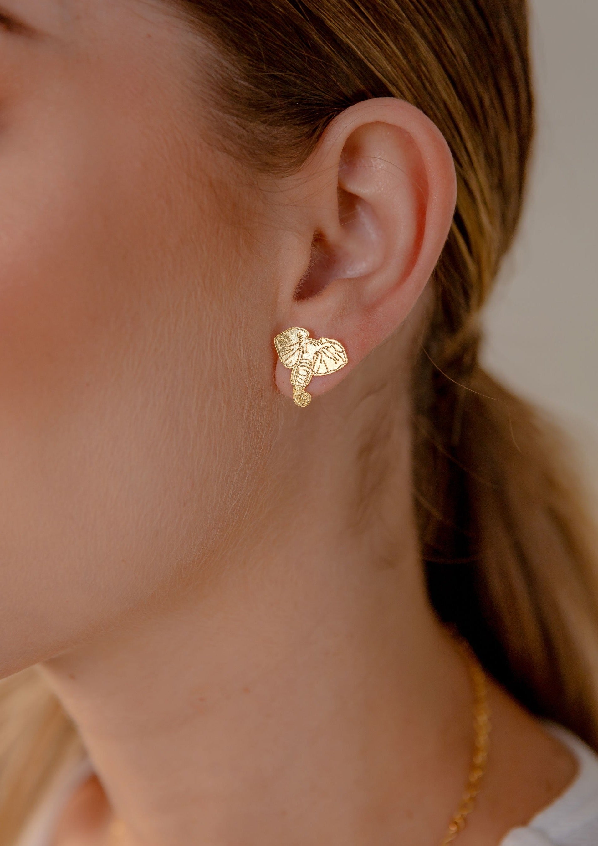 Aretes Elefante Gold