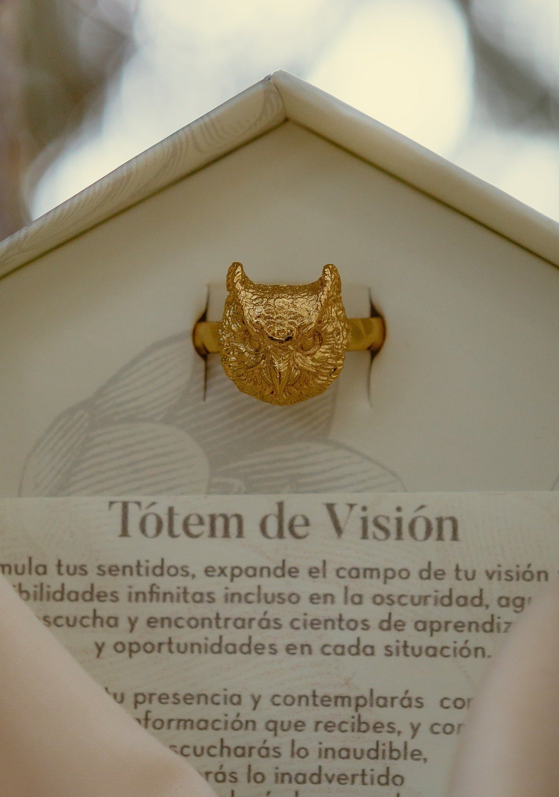 Anillo Búho Tótem Visión