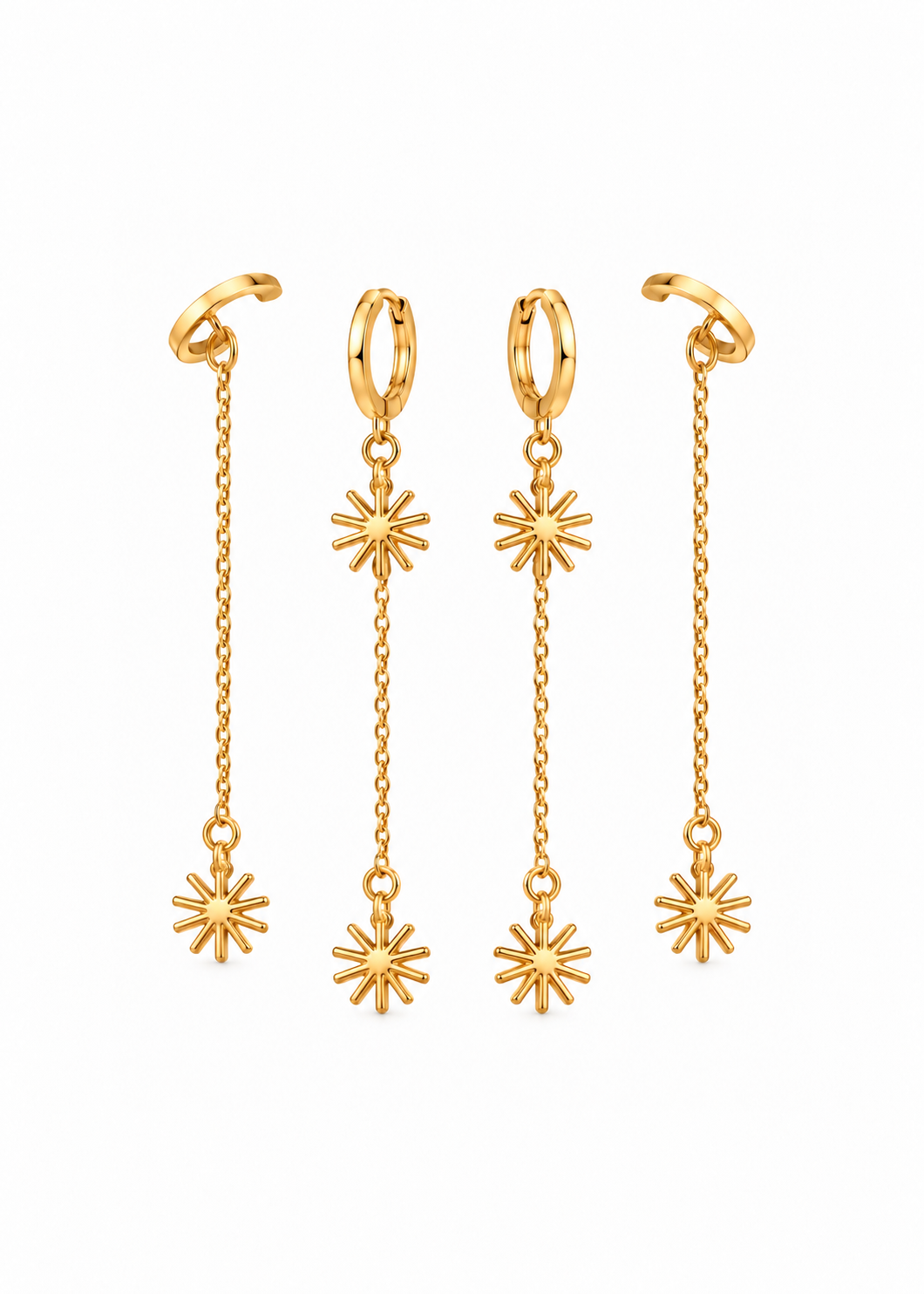 Set x2 Earcuffs + Pendientes Constelaciones │ Coordenada Astral