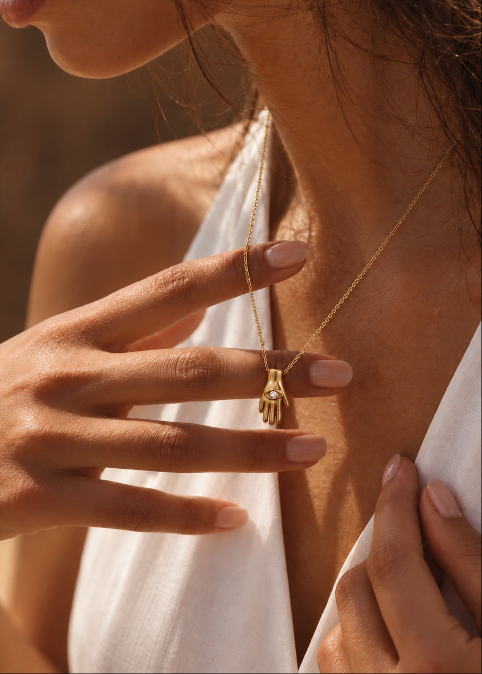 Collar Mano Hamsa │ Coordenada Guardiana