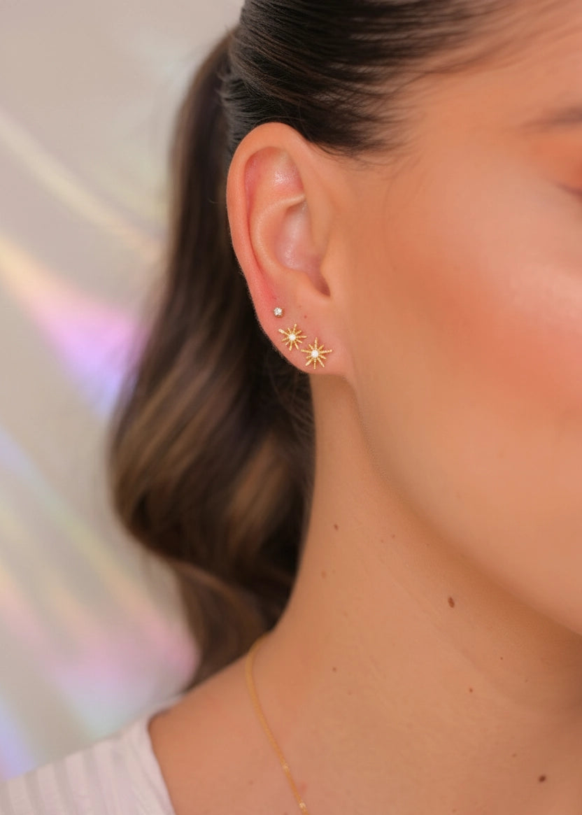 Aretes Intercambiables: Pide un Deseo Oro