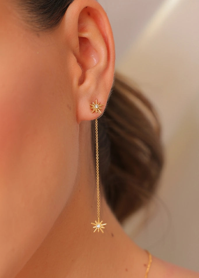 Aretes Intercambiables: Constelaciones Oro