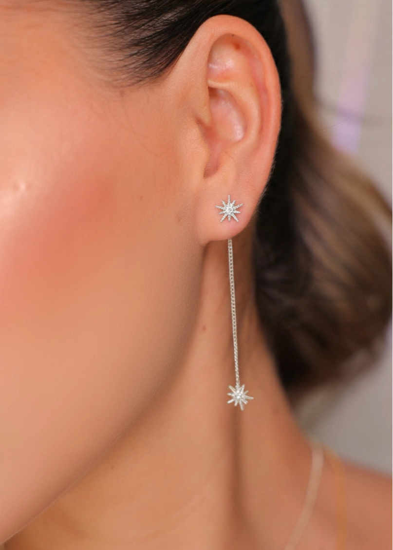 Aretes Intercambiables: Constelaciones Plata