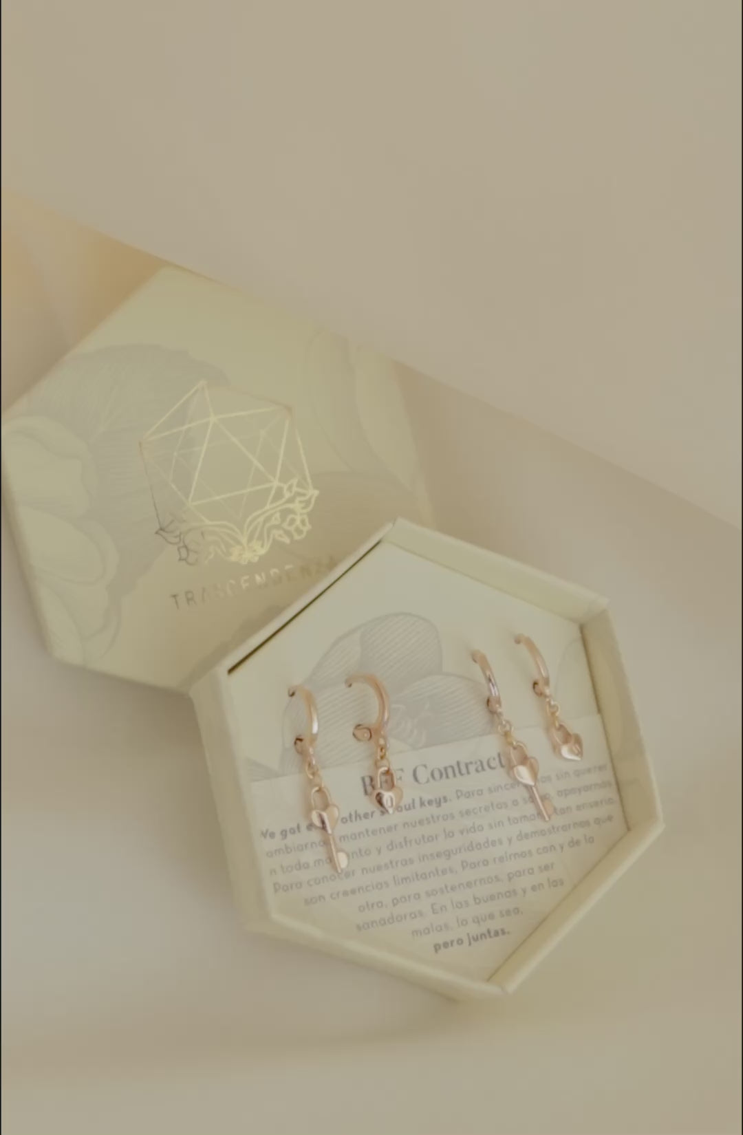 Pacto Amigas Aretes BFF Contract (Set x2)