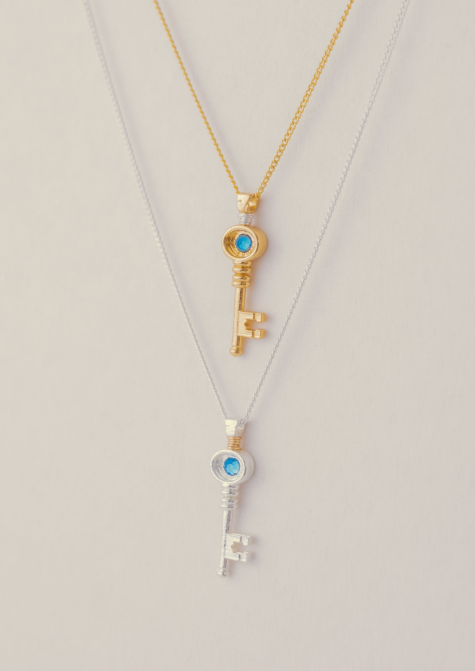 Pacto collar llave maestra oro-plata